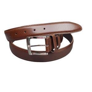 Florsheim‎ Mens Brown Leather Belt Size 52"